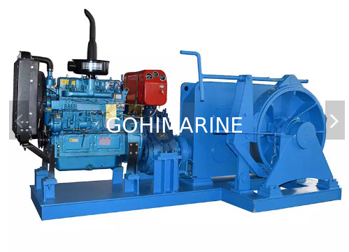 IACS Approved 8-125KN Marine Diesel Engine Driven Anchor Windlass
