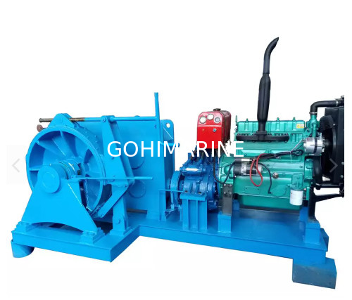 IACS Approved 8-125KN Marine Diesel Engine Driven Anchor Windlass