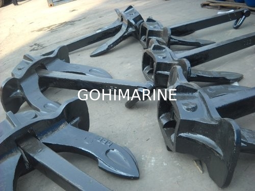 CCS, BV, ABS, LR, DNV-GL, NK, KR, RINA, RS Approved Cast Steel, Welded Steel Beldt Stockless Anchor