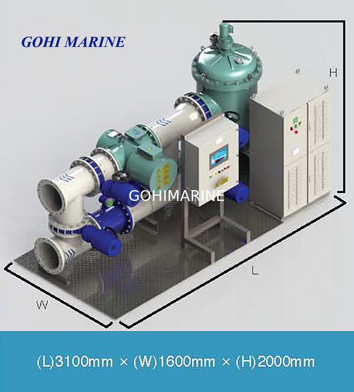 USCG Approved IMO MEPC.279(70) Standard 500m3/h Marine Ballast Water Treatment System BWTS
