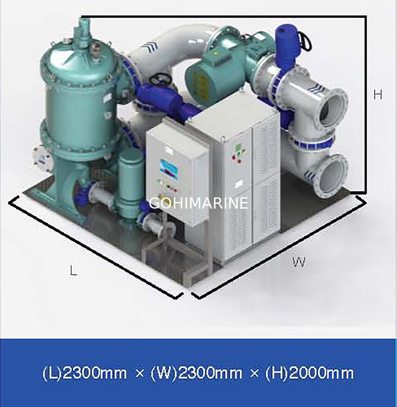 USCG Approved IMO MEPC.279(70) Standard 500m3/h Marine Ballast Water Treatment System BWTS