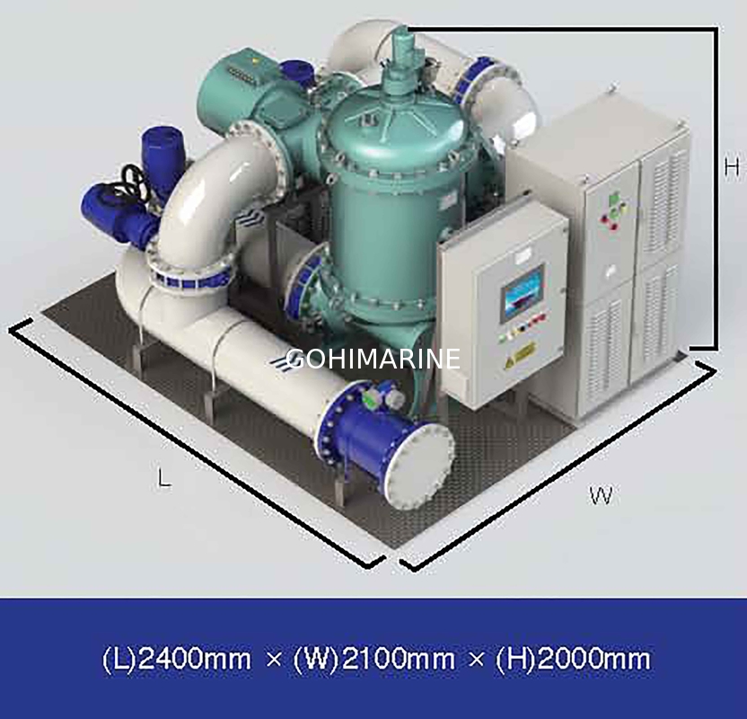 USCG Approved IMO MEPC.279(70) Standard 500m3/h Marine Ballast Water Treatment System BWTS