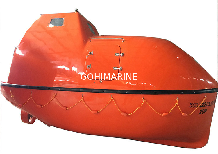 CCS, BV, ABS, DNV-GL, RMRS, EC, MED Approved SOLAS 10-150 Persons Totally Enclosed Life Boat