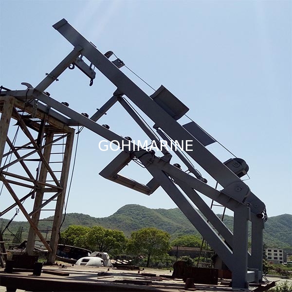 IACS Approved SOLAS Standard Free Fall Lifeboat Launching Appliance Davit
