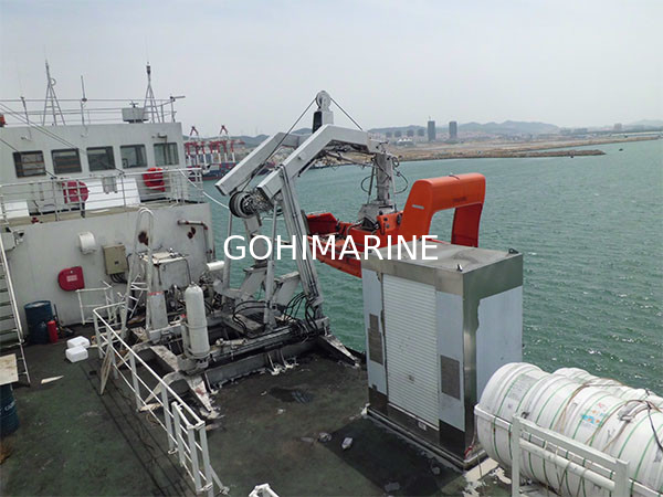 IACS Approved SOLAS 30KN Electric, Hydraulic "A" Type Davit For Fast Rescue Boat