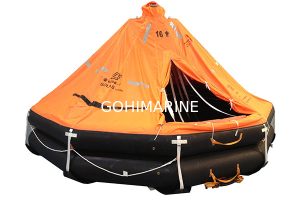 CCS, EC, RMRS, KR Approved SOLAS 12-35 Persons Davit Launched Type Rubber Inflatable Liferaft