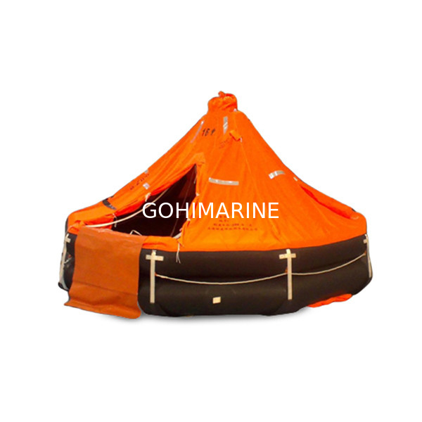 CCS, EC, RMRS, KR Approved SOLAS 12-35 Persons Davit Launched Type Rubber Inflatable Liferaft