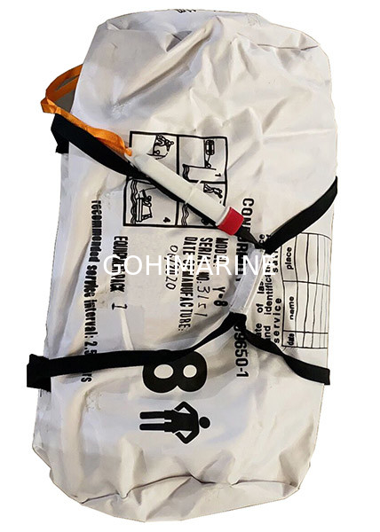 CCS, DNV-GL, BV Approved ISO9650 Standard 4-12 Persons Valise Bag Small Leisure Life Raft